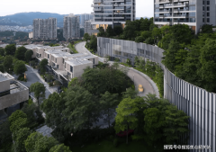依托118米坡地高差打制奇特的半山建建结构；先